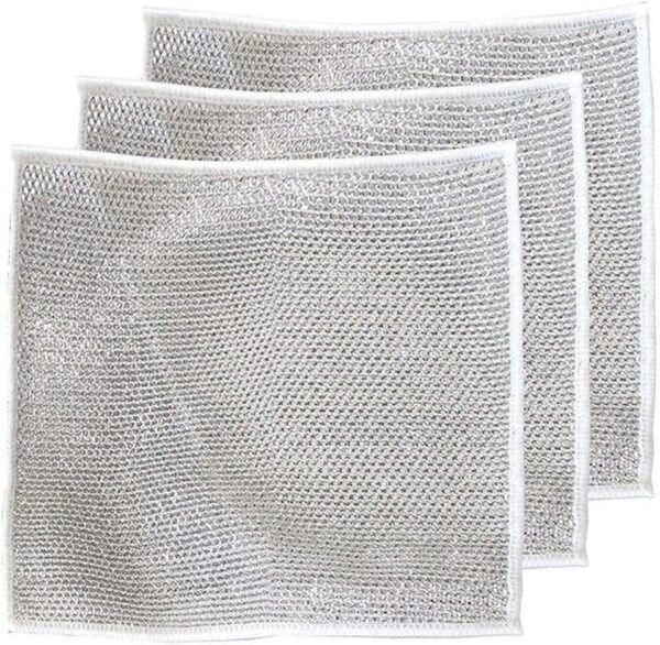 Set of 5 Double Steel Cloth Scrubber - Image 4