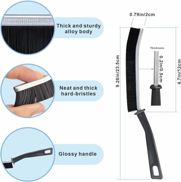 Multifunctional Dead Corner Cleaning Brush for Tiles, Bathroom, Kitchen, Toilet, Window Slots - Gap Cleaning Brush