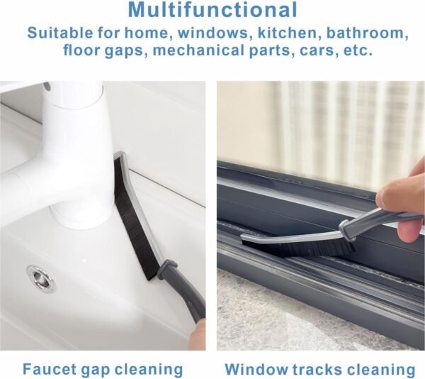 Multifunctional Dead Corner Cleaning Brush for Tiles, Bathroom, Kitchen, Toilet, Window Slots - Gap Cleaning Brush - Image 2