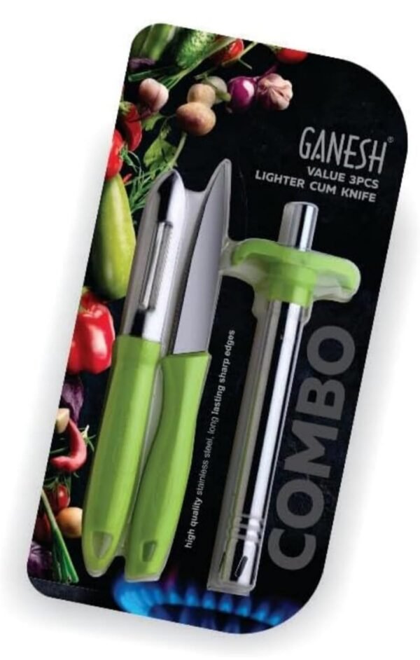 Ganesh value pack 3pcs lighter cum knife - Image 2