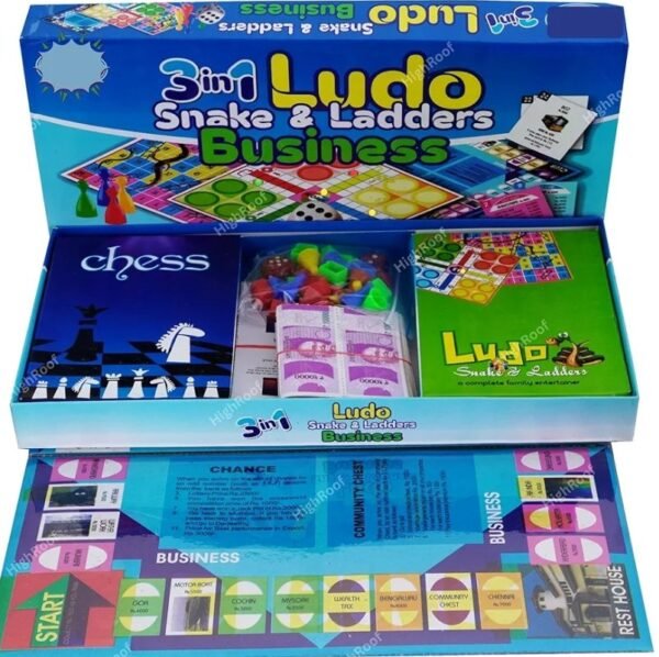 3 in 1 Ludo Snake & Ladders Business