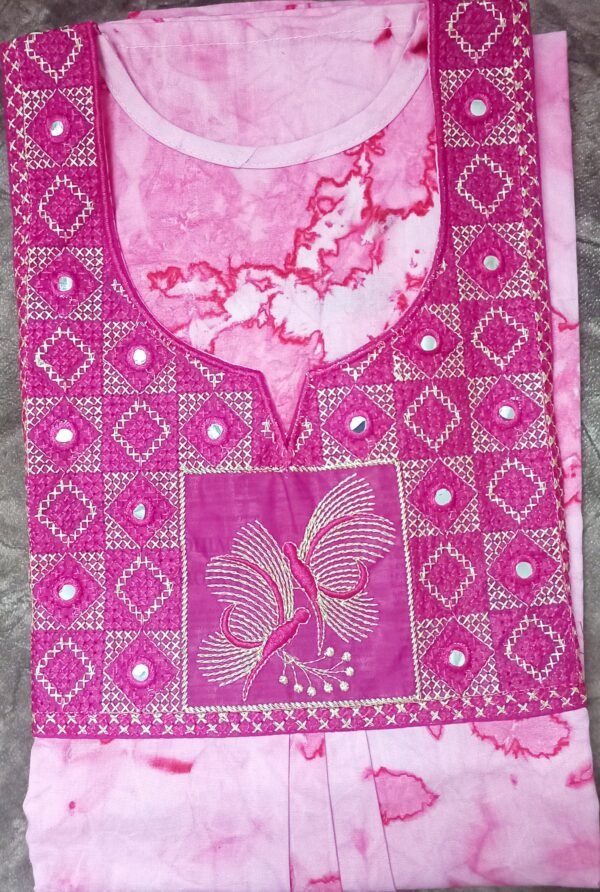 Pure Cotton Tie and Die Nighty ( XL)